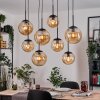 Gastor hanging light, globe light, pendant light Amber, 8-light sources