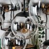Gastor hanging light, globe light, pendant light clear, Smoke-coloured, 8-light sources