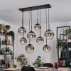 Gastor hanging light, globe light, pendant light clear, Smoke-coloured, 8-light sources