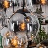 Gastor hanging light, globe light, pendant light Amber, clear, Smoke-coloured, 8-light sources