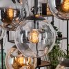 Gastor hanging light, globe light, pendant light Amber, clear, Smoke-coloured, 8-light sources