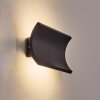 Grana outdoor wall light, wall light LED black, 2-light sources
