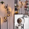 Koyoto floor lamp 31 cm chrome, Smoke-coloured, 6-light sources
