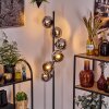 Koyoto floor lamp 31 cm chrome, Smoke-coloured, 6-light sources