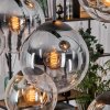 Gastor hanging light, globe light, pendant light Amber, clear, Smoke-coloured, 8-light sources