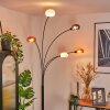 Nikkala floor lamp black, 5-light sources