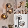 Ripoll globe light, wall light Smoke-coloured, 3-light sources