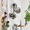 Ripoll globe light, wall light Smoke-coloured, 3-light sources
