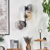Koyoto globe light, wall light Amber, clear, Smoke-coloured, 3-light sources