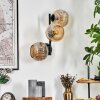 Ripoll globe light, wall light Amber, 3-light sources
