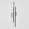 Glara outdoor wall light, wall light LED silver, 2-light sources