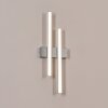 Glara outdoor wall light, wall light LED silver, 2-light sources