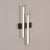 Glara outdoor wall light, wall light LED black, 2-light sources