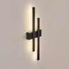 Glara outdoor wall light, wall light LED black, 2-light sources