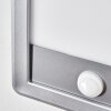 Harel outdoor wall light, Panel, wall light LED silver, 1-light source, Motion sensor