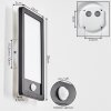Harel outdoor wall light, Panel, wall light LED black, 1-light source, Motion sensor