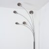 Nikkala floor lamp chrome, white, 5-light sources