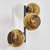 Koyoto globe light, wall light gold, 3-light sources