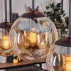 Gastor hanging light, globe light, pendant light Amber, 6-light sources