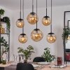 Gastor hanging light, globe light, pendant light Amber, 6-light sources