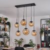 Gastor hanging light, globe light, pendant light Amber, 6-light sources