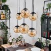 Gastor hanging light, globe light, pendant light Amber, 6-light sources