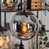 Gastor hanging light, globe light, pendant light Amber, Smoke-coloured, 6-light sources