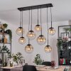 Gastor hanging light, globe light, pendant light Amber, clear, 8-light sources