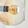 Koyoto globe light, wall light Amber, clear, Smoke-coloured, 3-light sources