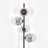 Ripoll floor lamp chrome, Smoke-coloured, 4-light sources