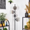 Ripoll floor lamp chrome, clear, Smoke-coloured, 4-light sources