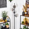 Ripoll floor lamp chrome, clear, Smoke-coloured, 4-light sources