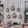 Gastor hanging light, globe light, pendant light Smoke-coloured, 6-light sources