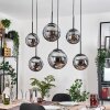 Gastor hanging light, globe light, pendant light Smoke-coloured, 6-light sources