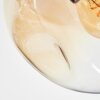 Ripoll ceiling light, globe light Amber, clear, Smoke-coloured, 5-light sources