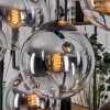 Gastor hanging light, globe light, pendant light clear, Smoke-coloured, 8-light sources