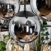 Gastor hanging light, globe light, pendant light Amber, Smoke-coloured, 8-light sources