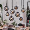 Gastor hanging light, globe light, pendant light Smoke-coloured, 8-light sources