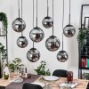 Gastor hanging light, globe light, pendant light Smoke-coloured, 8-light sources