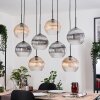 Koyoto hanging light, globe light, pendant light Ecru, black, 8-light sources