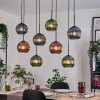 Koyoto hanging light, globe light, pendant light Ecru, black, 8-light sources