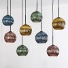 Koyoto hanging light, globe light, pendant light Ecru, black, 8-light sources
