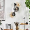 Koyoto globe light, wall light Amber, clear, Smoke-coloured, 3-light sources