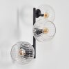 Koyoto globe light, wall light clear, 3-light sources