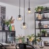 Ripoll hanging light, globe light, Cluster pendant lamp clear, 3-light sources