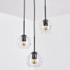 Ripoll hanging light, globe light, Cluster pendant lamp clear, 3-light sources