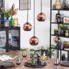 Koyoto hanging light, globe light, Cluster pendant lamp 30 cm coppery, 3-light sources
