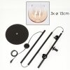 Koyoto floor lamp Amber, clear, 3-light sources