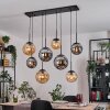 Gastor hanging light, globe light, pendant light Amber, Smoke-coloured, 8-light sources