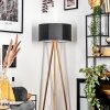 Saladillo floor lamp Light wood, white, 1-light source